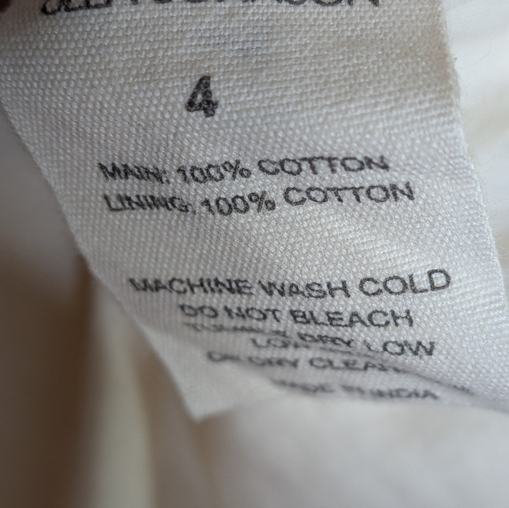 Ulla Johnson Freya Circle Jacquard Tiered Cotton Ivory Cream Dress ... Size 4 - Picture 10 of 11